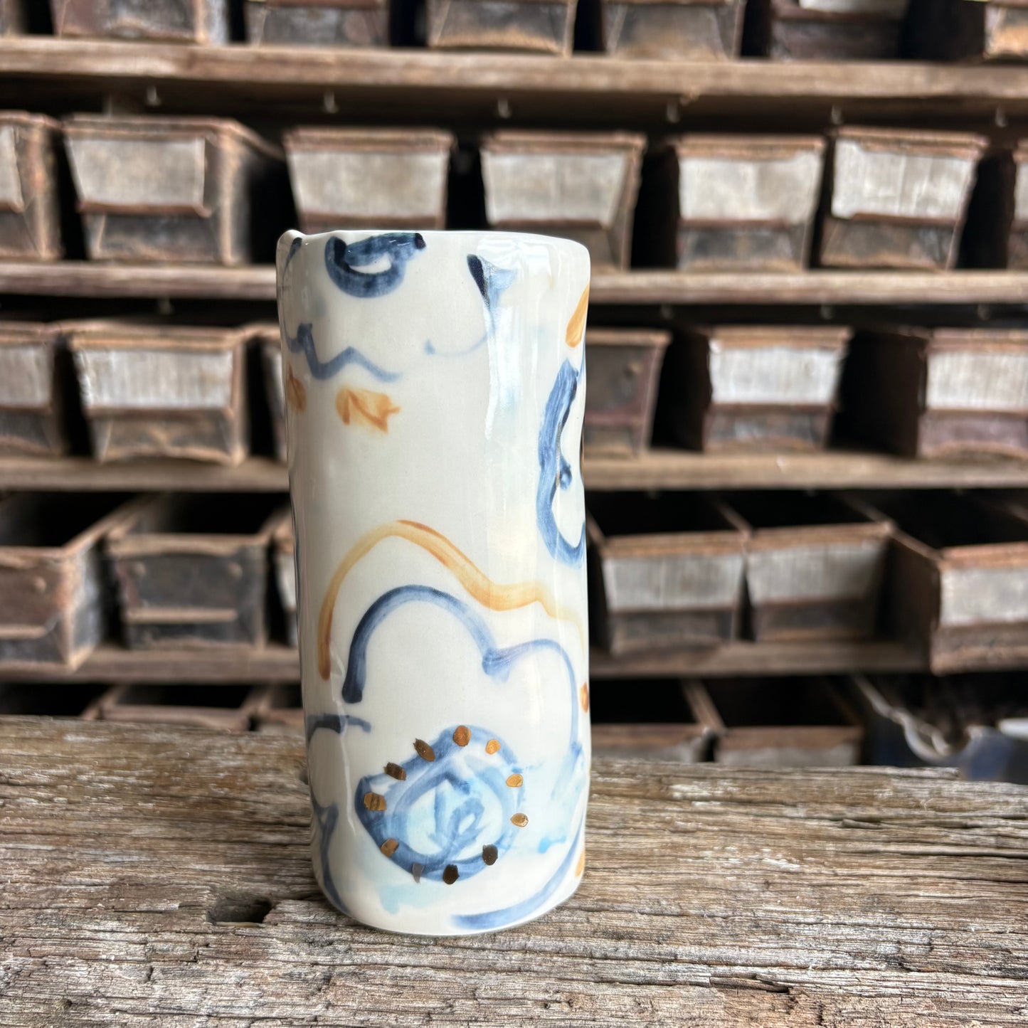 Cloud Vases with Gold