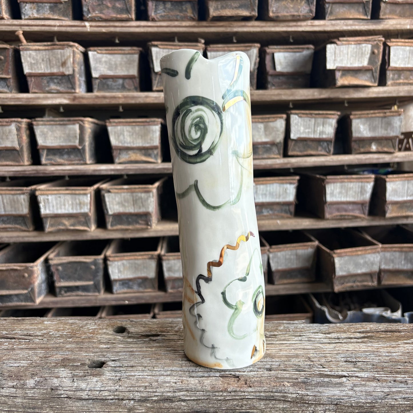 Cloud Vases with Gold