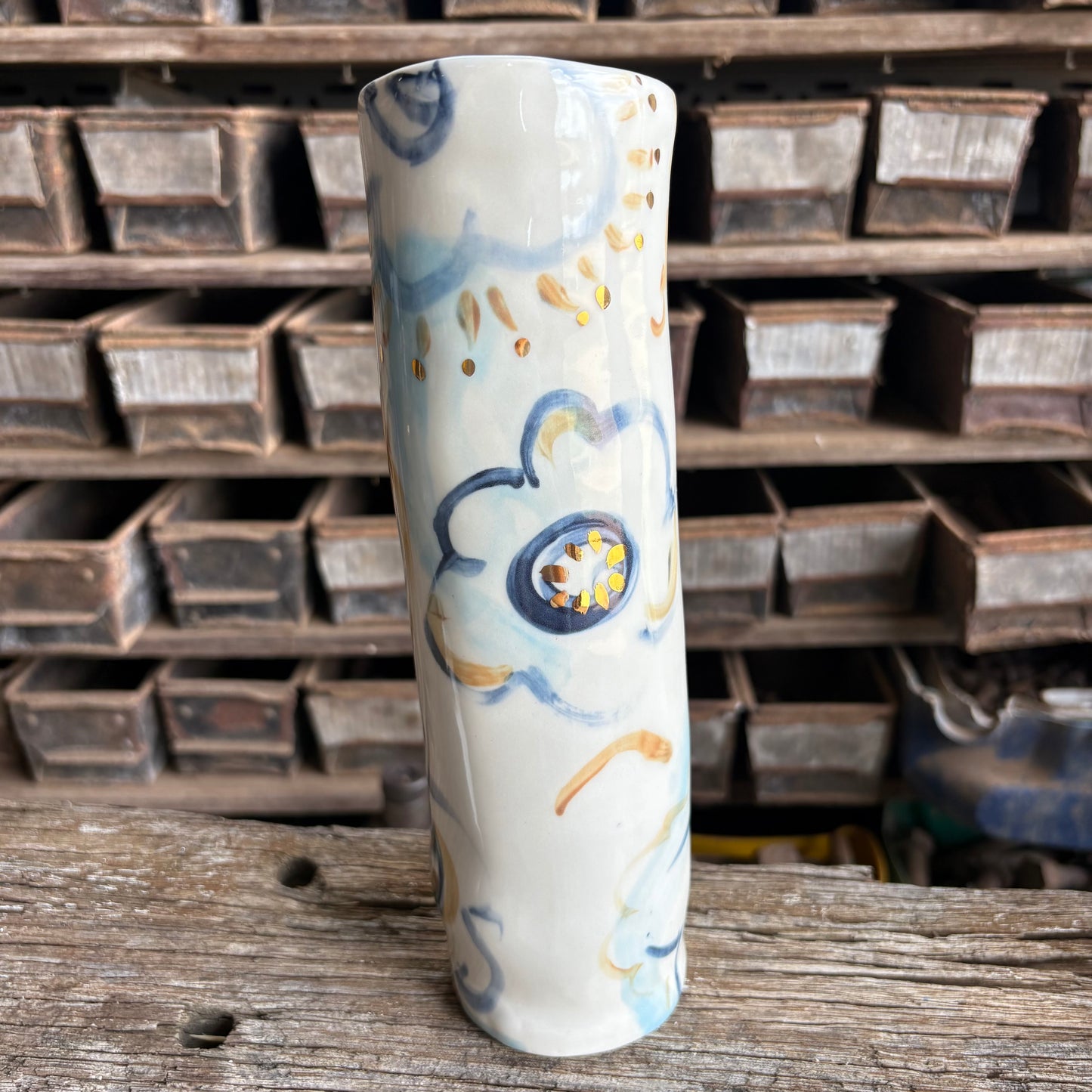 Cloud Vases with Gold