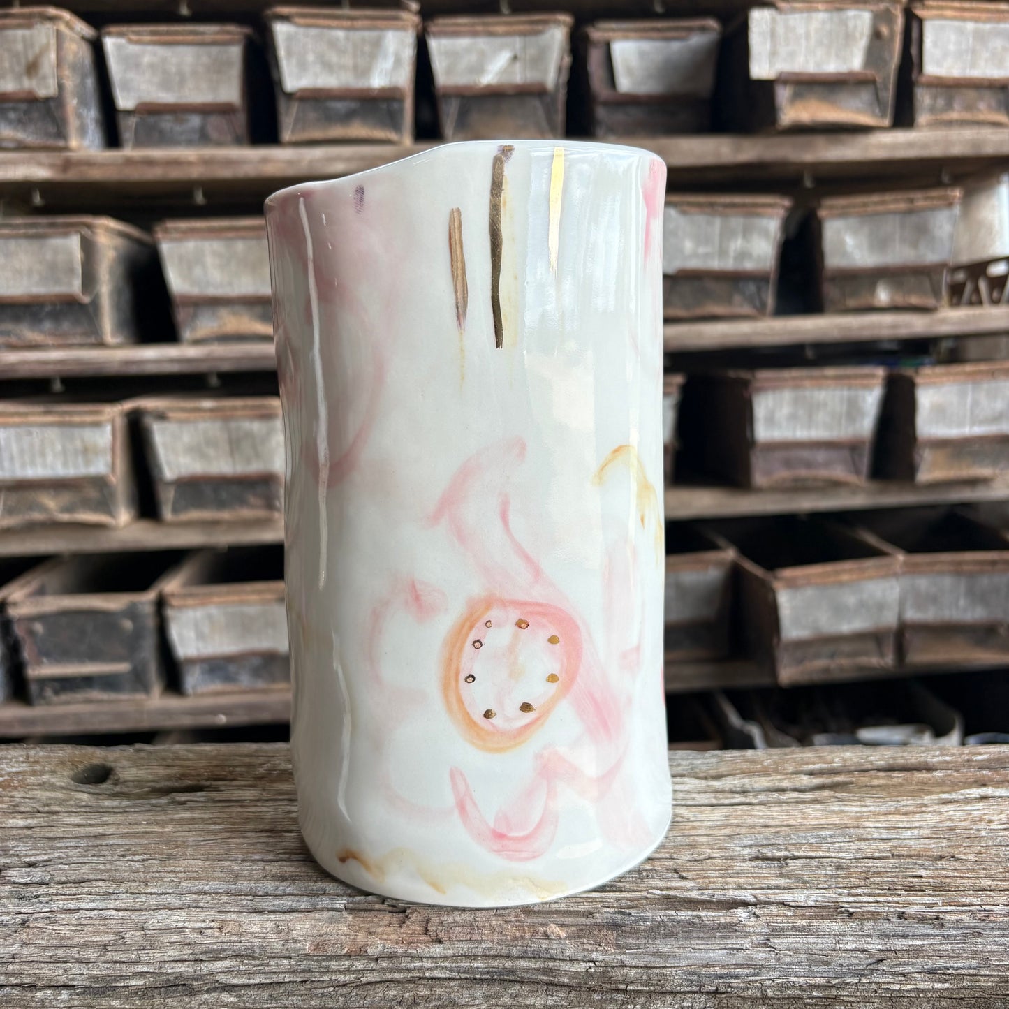 Cloud Vases with Gold