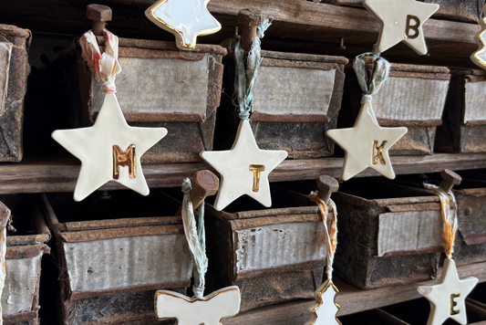 Initial Gold Ornaments